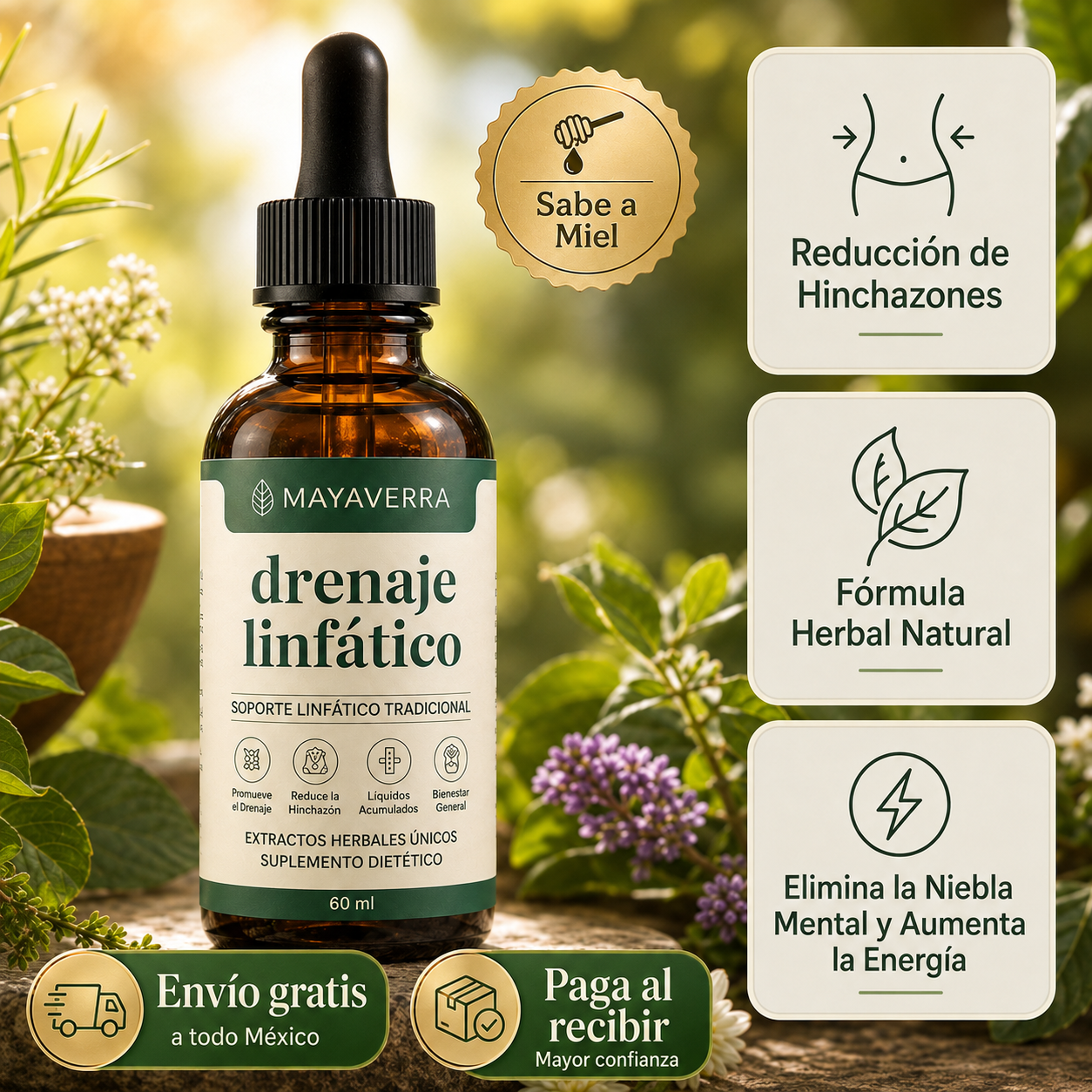 Mayaverra Drenaje Linfático™ | Fórmula Natural y Suave para tu Bienestar Diario