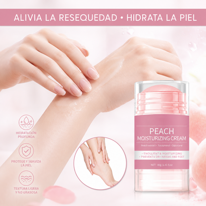 Crema Hidratante Melocotón para Manos, Pies | Crema Antigrietas