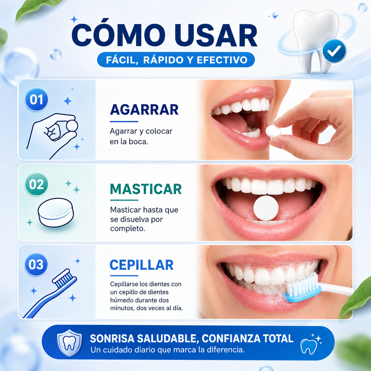 Nobs | Tabletas Para Dientes | Dientes Más Fuertes y Saludables