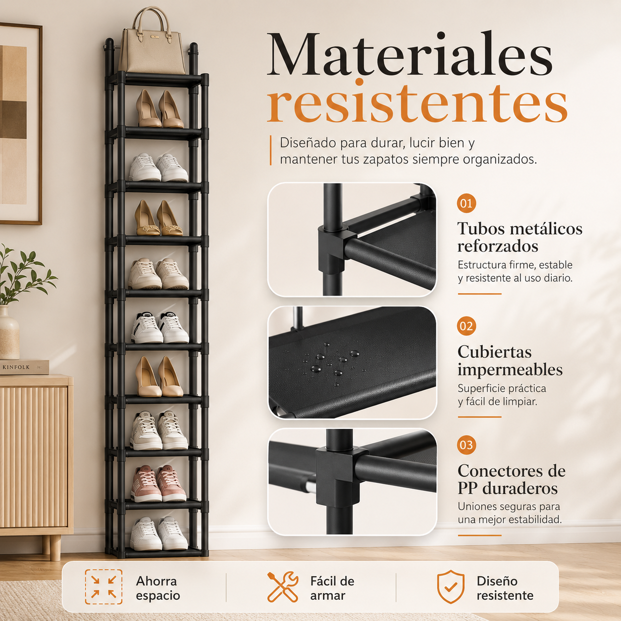 ShoeTower™ | Zapatera Vertical 7 Niveles | Organiza Más en Menos Espacio