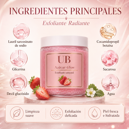 Exfoliante Corporal de Fresa 10D | Piel Suave, Lisa e Hidratada