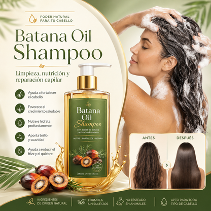 Batana Oil | Shampoo | Cabello Más Fuerte y Brillante