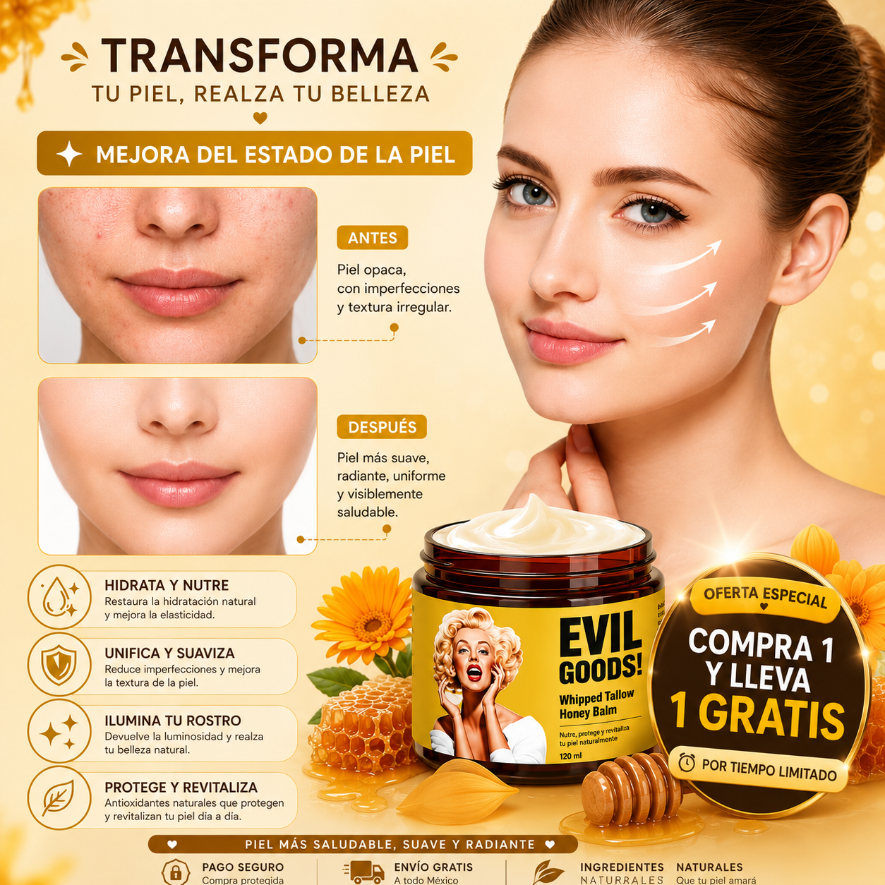 SkinMelt™ | Crema Hidratante | Hidratación profunda