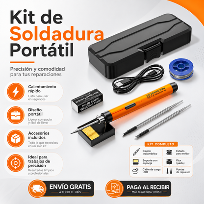 Heatpro™ | Kit Soldador | Usb Recargable Temperatura
