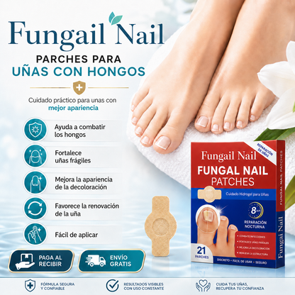 Fungail Nail™ | Parche Para Hongos | Mejora el aspecto de uñas dañadas