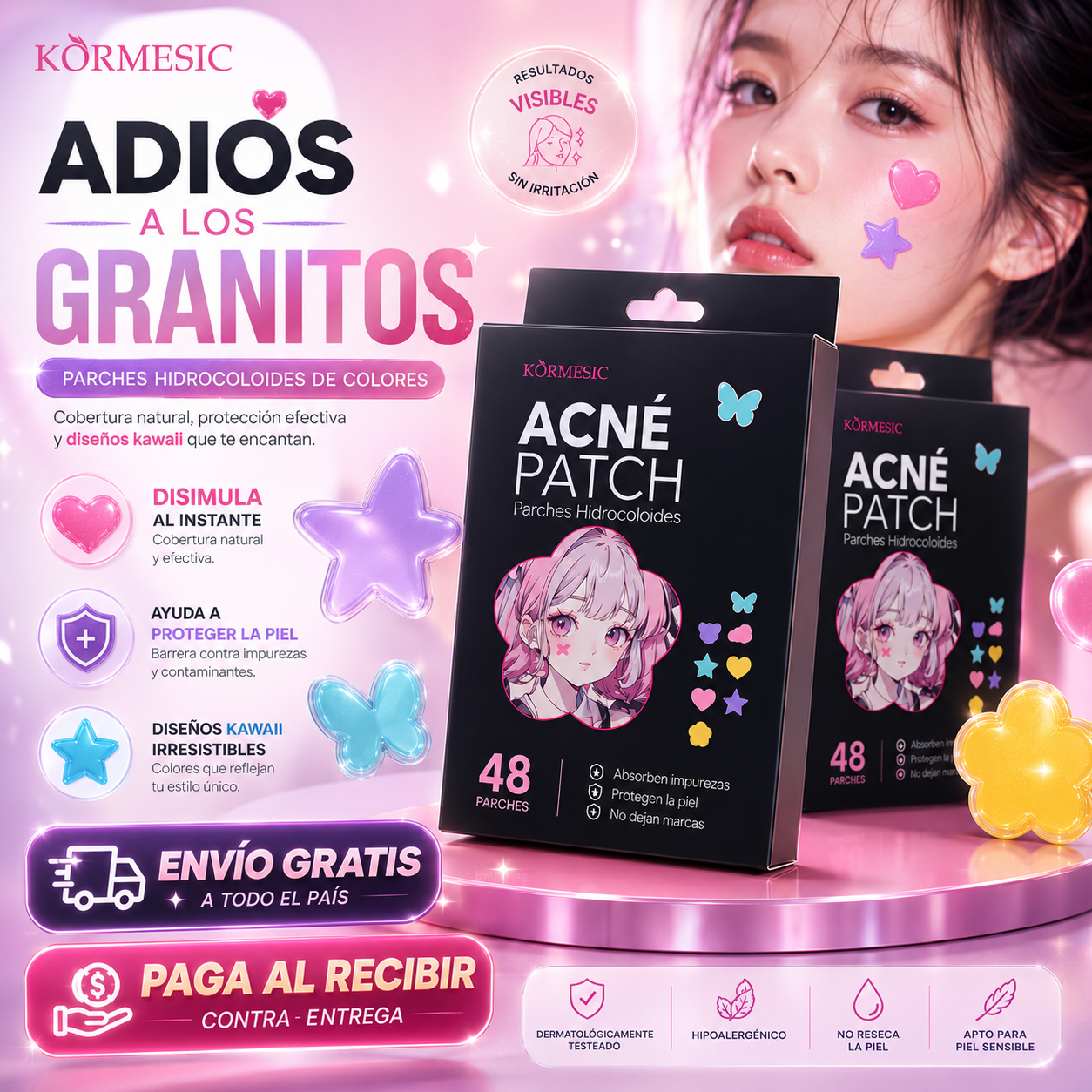PuriParch™ | Parches Acne | Absorbe impurezas visibles