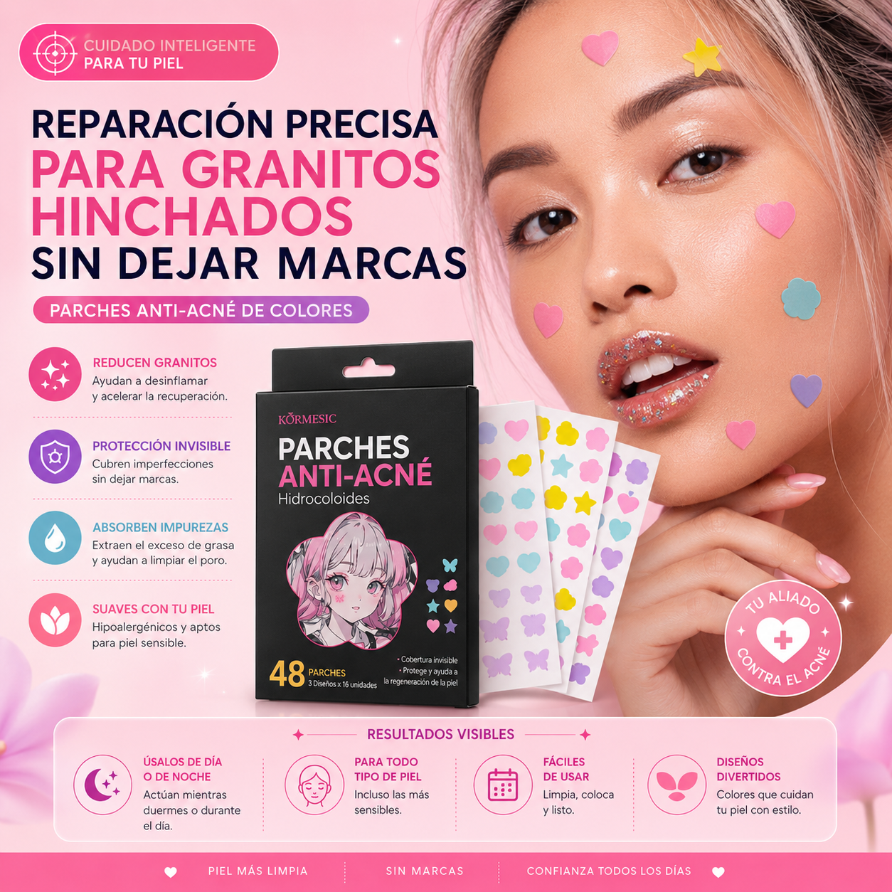 PuriParch™ | Parches Acne | Absorbe impurezas visibles