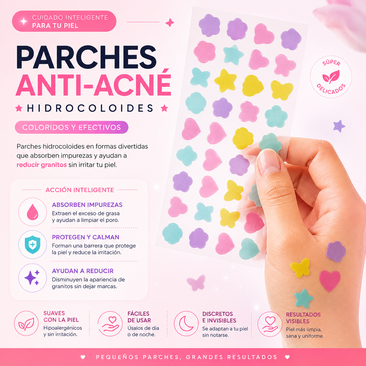 PuriParch™ | Parches Acne | Absorbe impurezas visibles