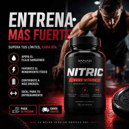 Nitric™ | Suplemento Oxido Nitrico | Mejor rendimiento muscular