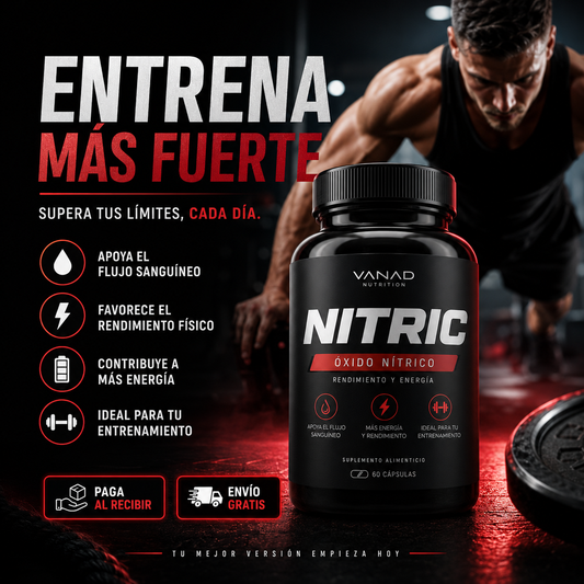 Nitric™ | Suplemento Oxido Nitrico | Mejor rendimiento muscular
