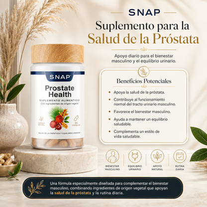 Snap Supplements | Soporte para la Salud de la Próstata | Combo de Mejora con Óxido Nítrico