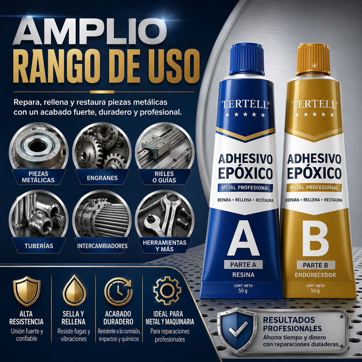Pegamento Industrial A Y B | Reparacion Metales Soldadura Fría