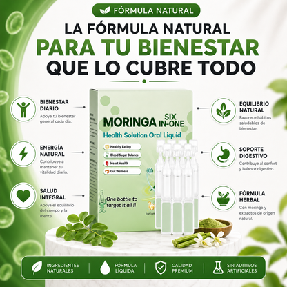 ONE Health Moringa 6 en 1 | Baja y Equilibra los Niveles de Azúcar en la Sangre Naturalmente
