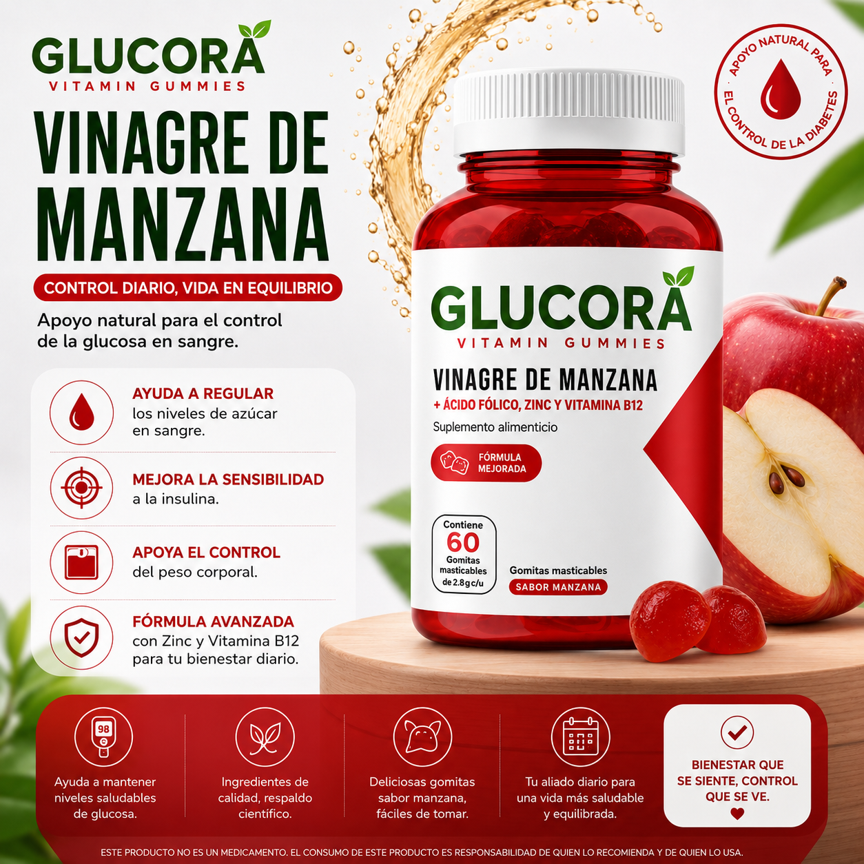 Glucora™ | Controla y Equilibria tu Diabetes