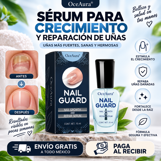 OceAura | Líquido Reparador de Uñas | Nutre, Hidrata y Fortalece tus Uñas