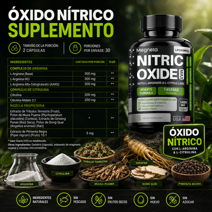 Megmeta | Nitric Oxide | Mayor fuerza y rendimiento físico