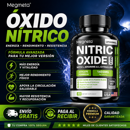 Megmeta | Nitric Oxide | Mayor fuerza y rendimiento físico
