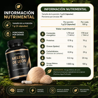 LionFocus™ | Suplemento MDL | Enfoque mental
