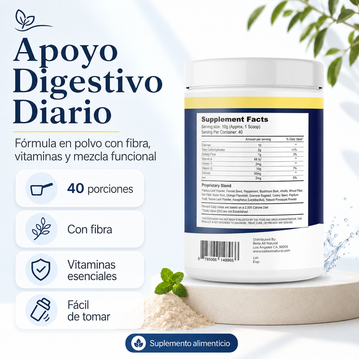 Extreme Detox | Suplemento | Apoyo digestivo y Limpieza intestinal.
