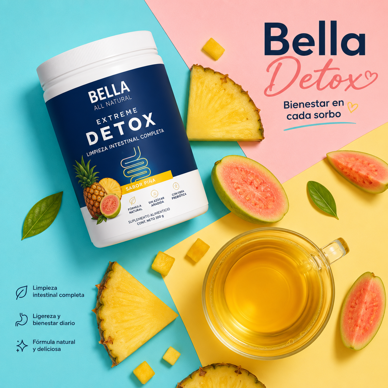 Extreme Detox | Suplemento | Apoyo digestivo y Limpieza intestinal.