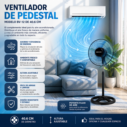 VentiMax | Ventilador de Pedestal 3 en 1