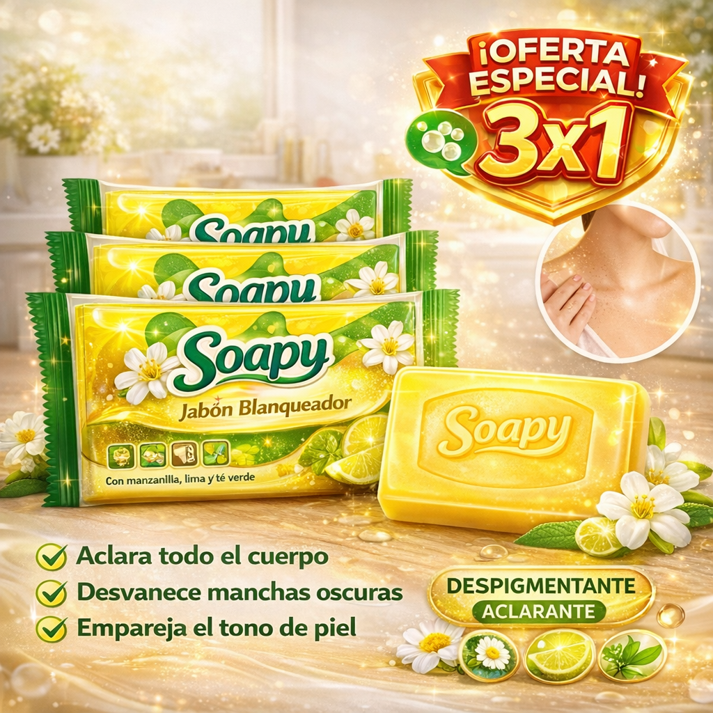 3x1 Soapy | Jabón Quita Manchas Negras