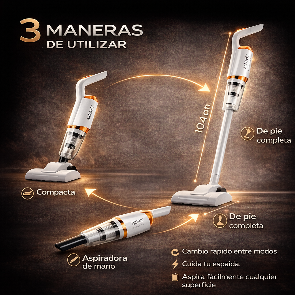 TurboVac™ | Aspiradora 3 en 1 | Full Accesorios
