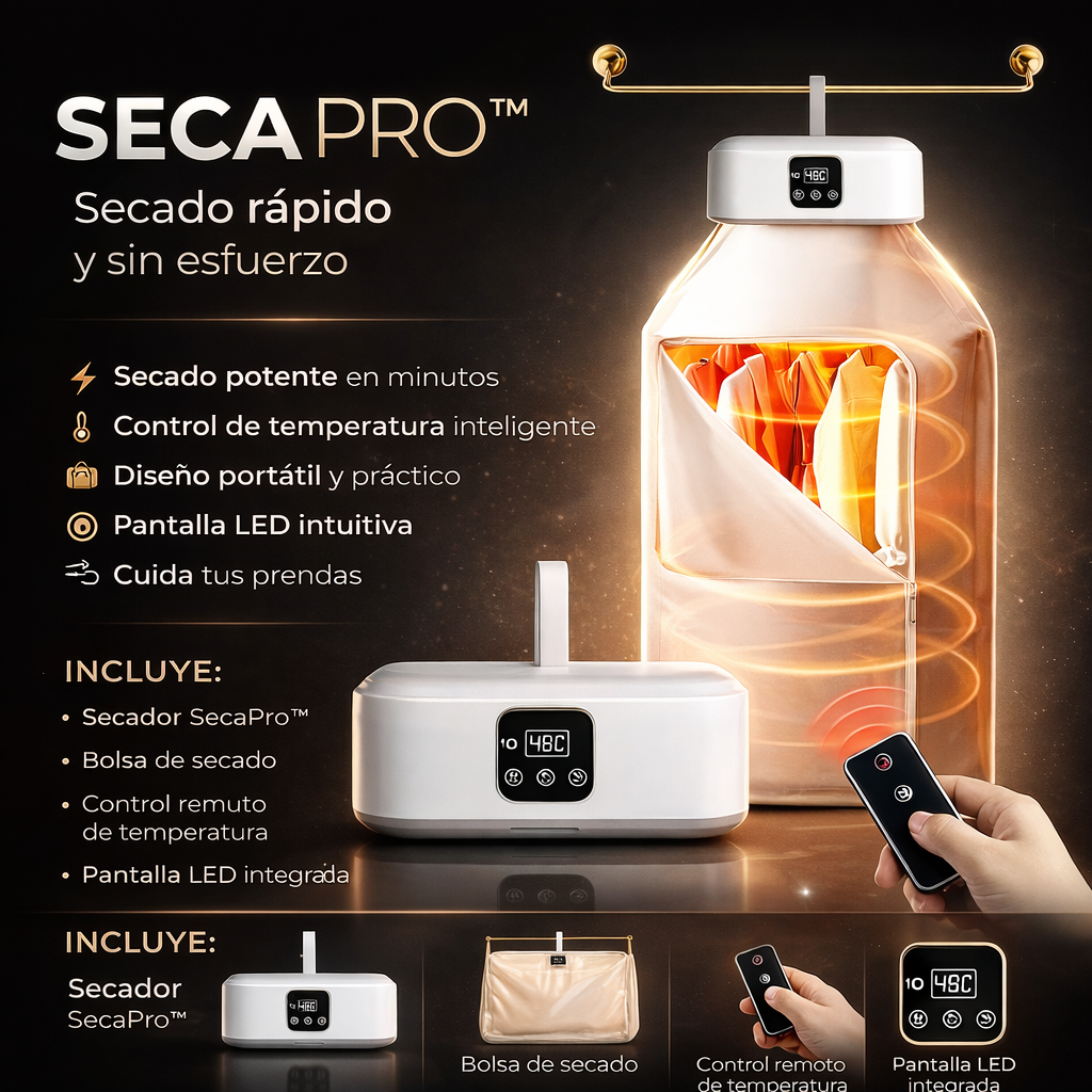 SecaPro™ | Seca tu Ropa en 10 Minutos