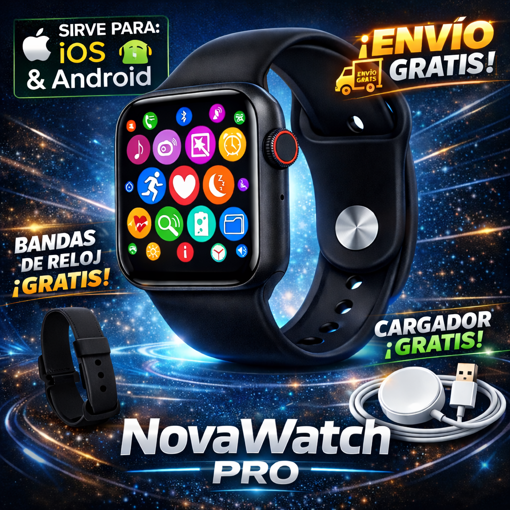 NovaWatch Pro | Llamadas, Mensajes y Salud 24/7 en Tu Muñeca | Incluye Todo