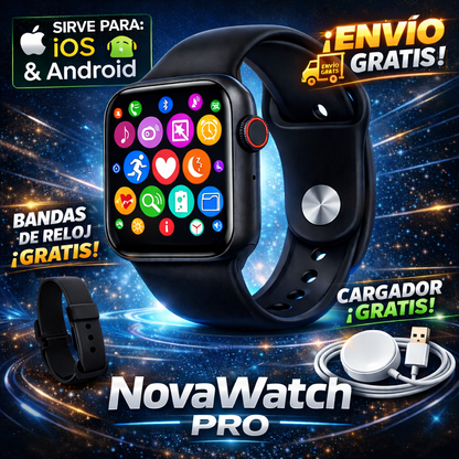 NovaWatch Pro | Llamadas, Mensajes y Salud 24/7 en Tu Muñeca | Incluye Todo