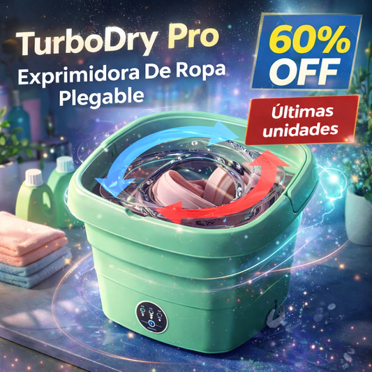 TurboDry Pro | Exprimidor De Ropa Plegable (El Mas Llevado 🔥)