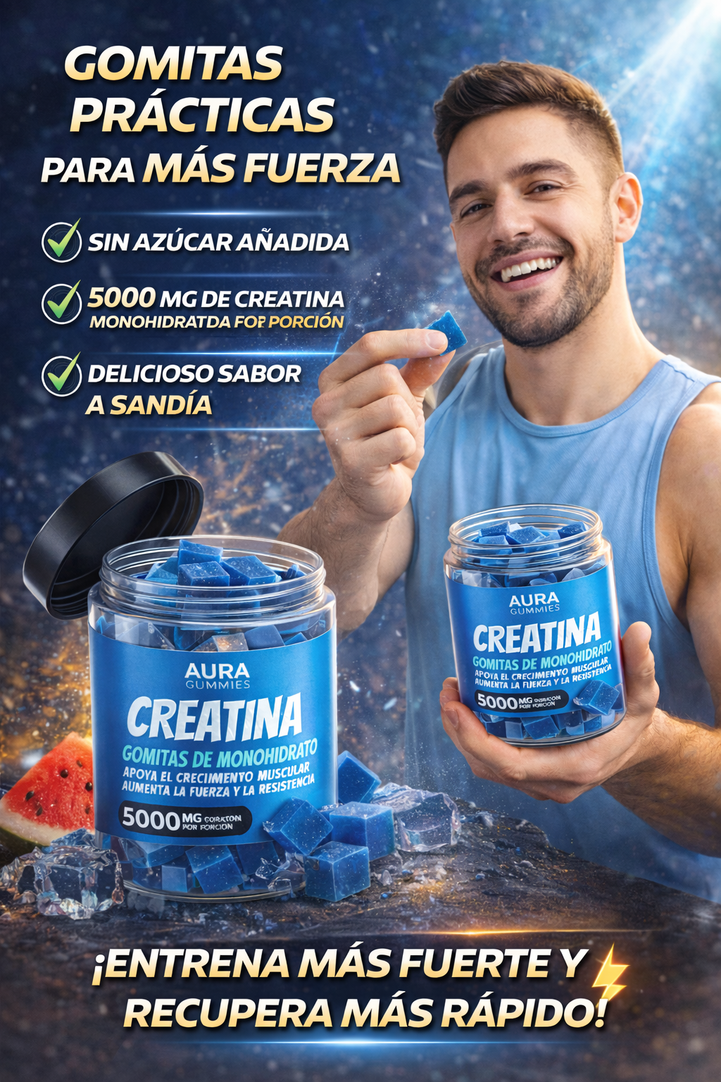 Aura Gummies - Gomitas De Creatina