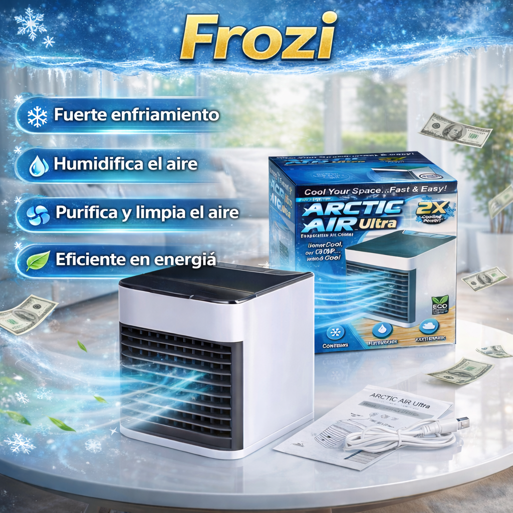 Frozi - El frío se va, el calor siempre regresa. Agrega el mini aire acondicionado.