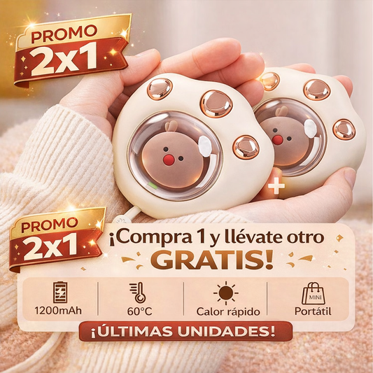 2x1 HotMichi - Garrita de Gato que Calienta tus Manos al Instante
