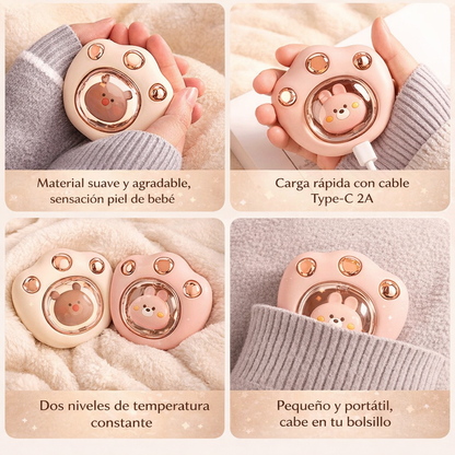 2x1 HotMichi - Garrita de Gato que Calienta tus Manos al Instante