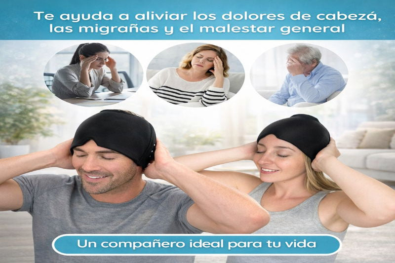 Gorro GelFreeze 2x1 | Alivio Para Migrañas y Dolores de Cabeza
