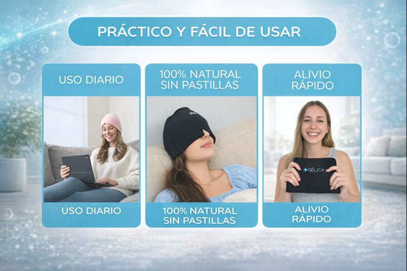 Gorro GelFreeze 2x1 | Alivio Para Migrañas y Dolores de Cabeza