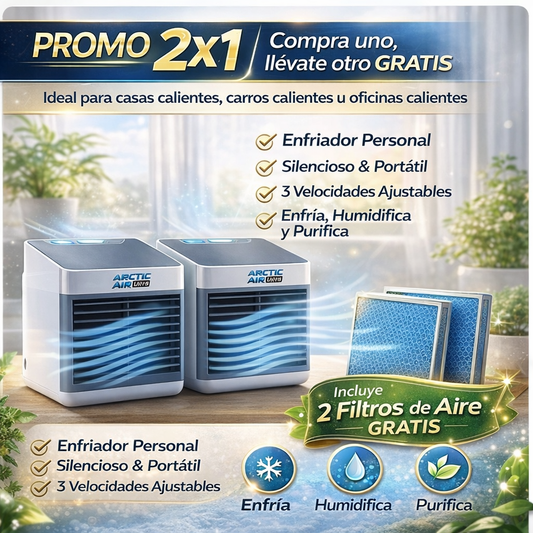 ArtikAir 2x1 – Aire Acondicionado: Frío Inmediato y Ahorro de Luz