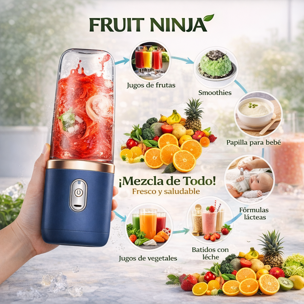 FruitNinja | Kit de Licuados y Jugos en 1 Minuto