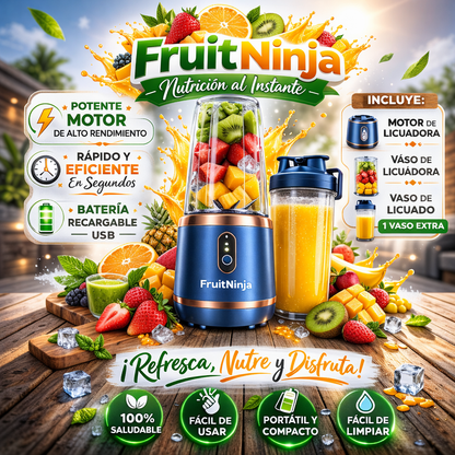 FruitNinja | Kit de Licuados y Jugos en 1 Minuto