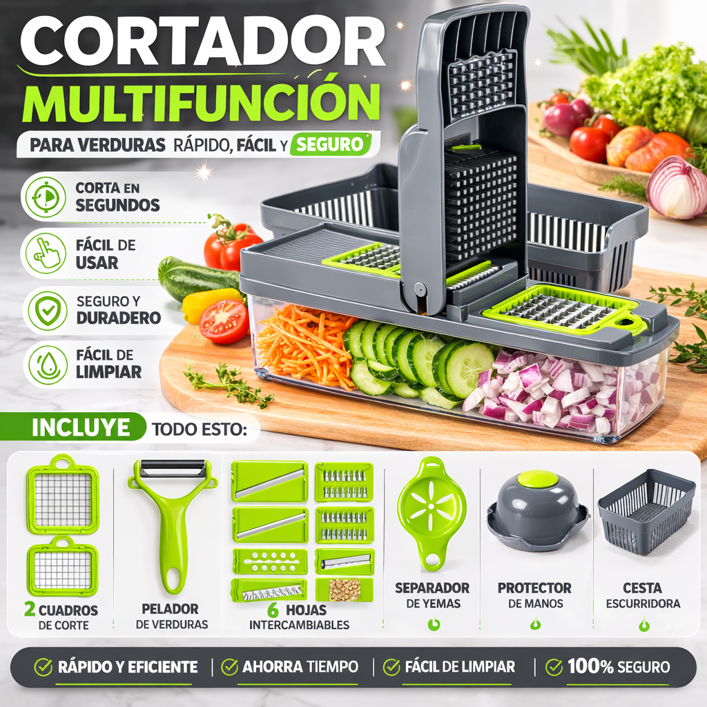 MULTI CORTADOR FUNCIONAL | KIT COMPLETO | 15 EN 1