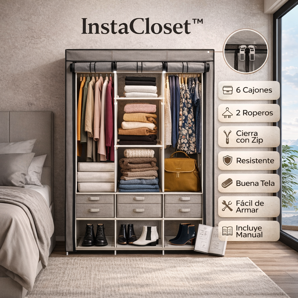 InstaCloset™ | Tu Clóset Listo En 5 Minutos