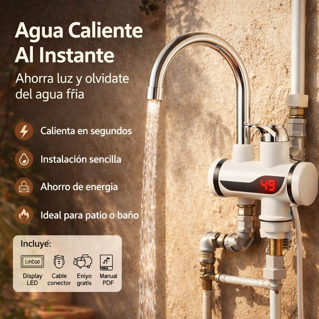 HeatFlow | Calentador de Agua Eléctrico Instantaneo