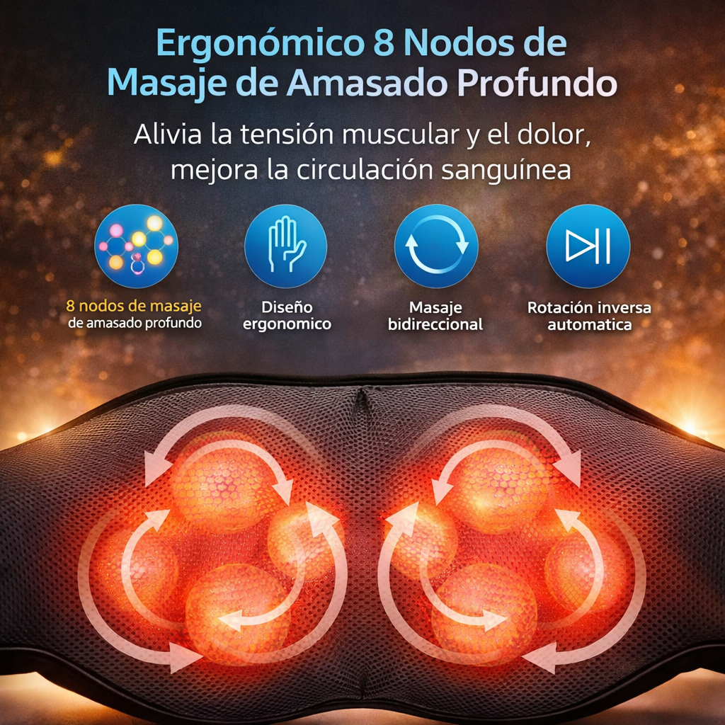 CerviRelax™ | Masajeador Electrico | Ideal para Cuello y Espalda