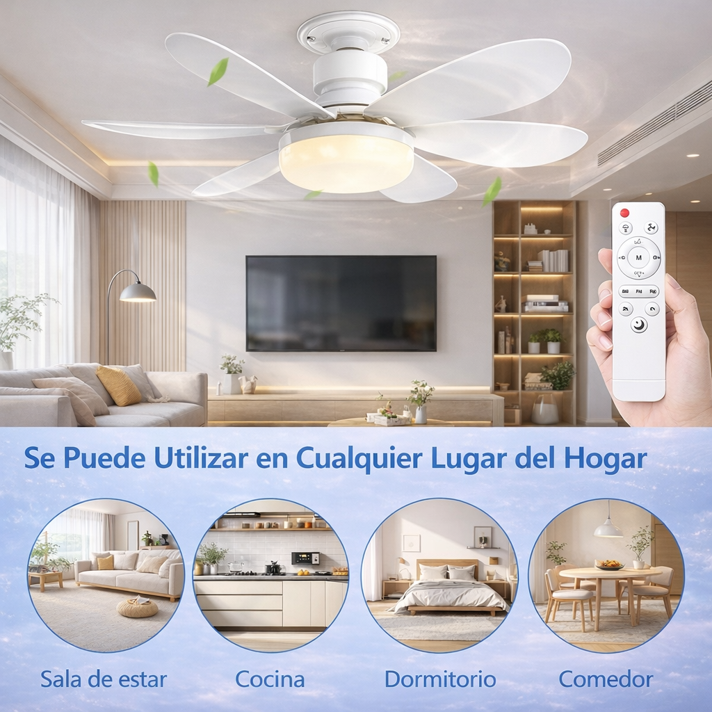 Ventiled™ | Ventilador Led 2 en 1 | Ahorra Luz | Instalación Fácil