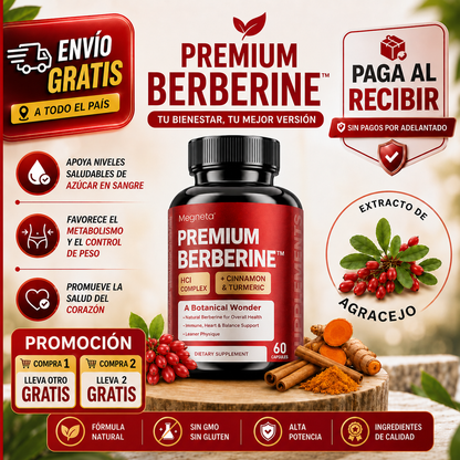 Premium Berberine™ | Control avanzado de glucosa e insulina