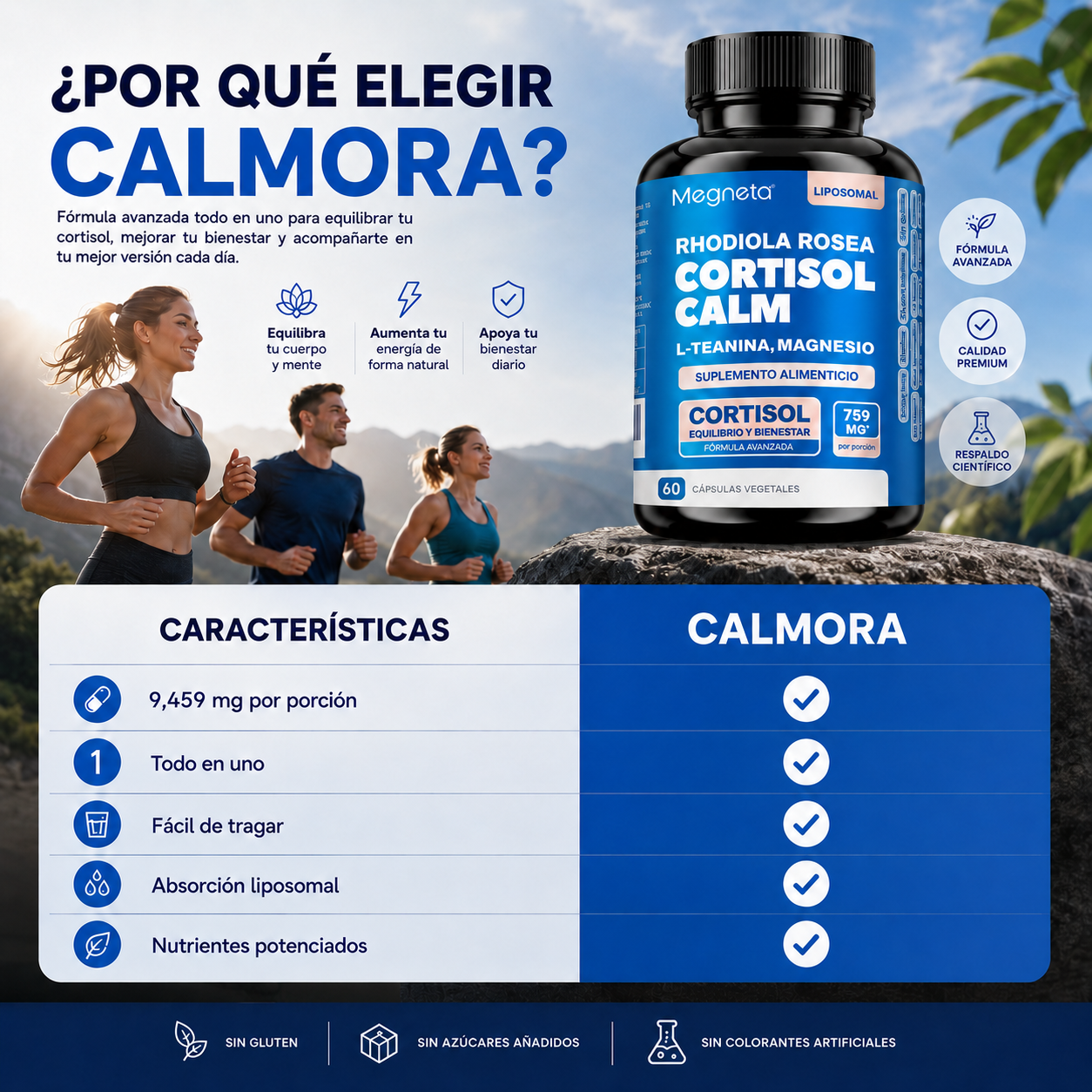 Calmora™ | Suplemento Cortisol | Reduce estres