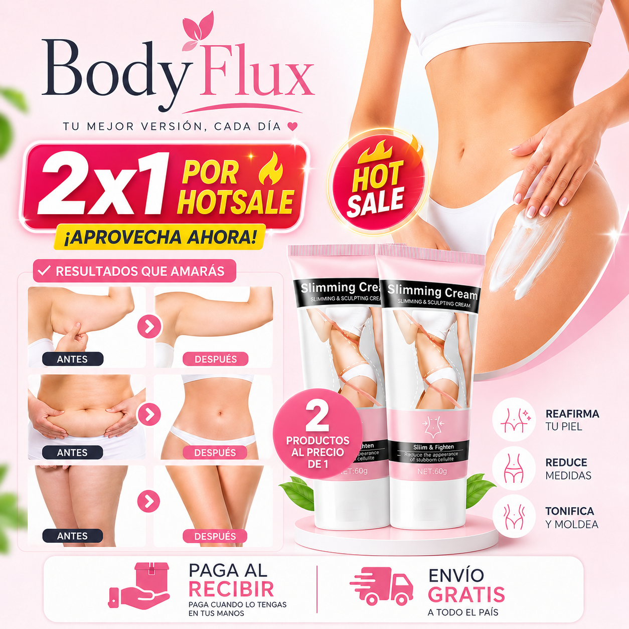 BodyFlux™ | Crema Adelgazante Quema Grasa