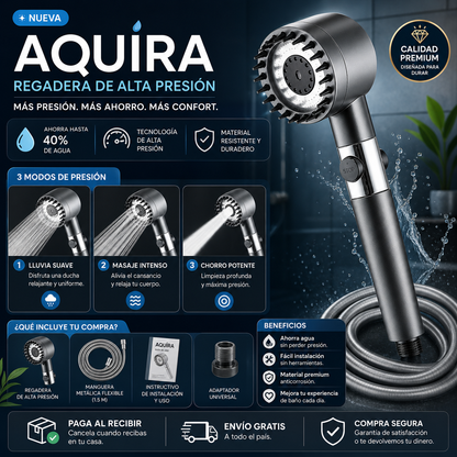 Aquira™ | Ducha Masaje | Incluye todo