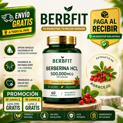 Glucora Berberina™ | Control Avanzado de Glucosa e Insulina